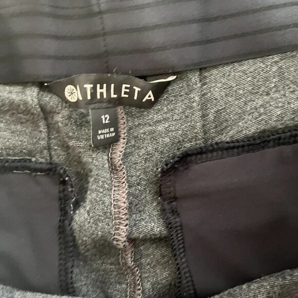 Athleta Siena Skinny Pant Gray Ponte Ankle Pants Size 12 - Picture 9 of 10